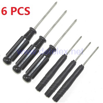 XK-X252 shuttle quadcopter spare parts screwdriver set 3pcs big + 3pcs small - Click Image to Close